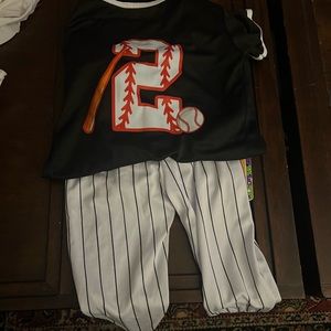 2T Halloween baseball outfit